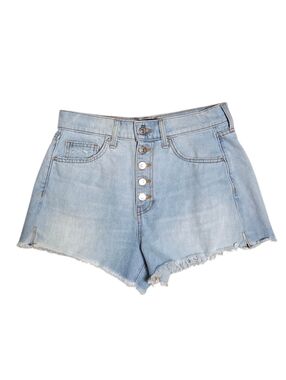 Veronica Beard Timmi Short High Rise Blue Jeans Cut Off Button Fly Women's 29